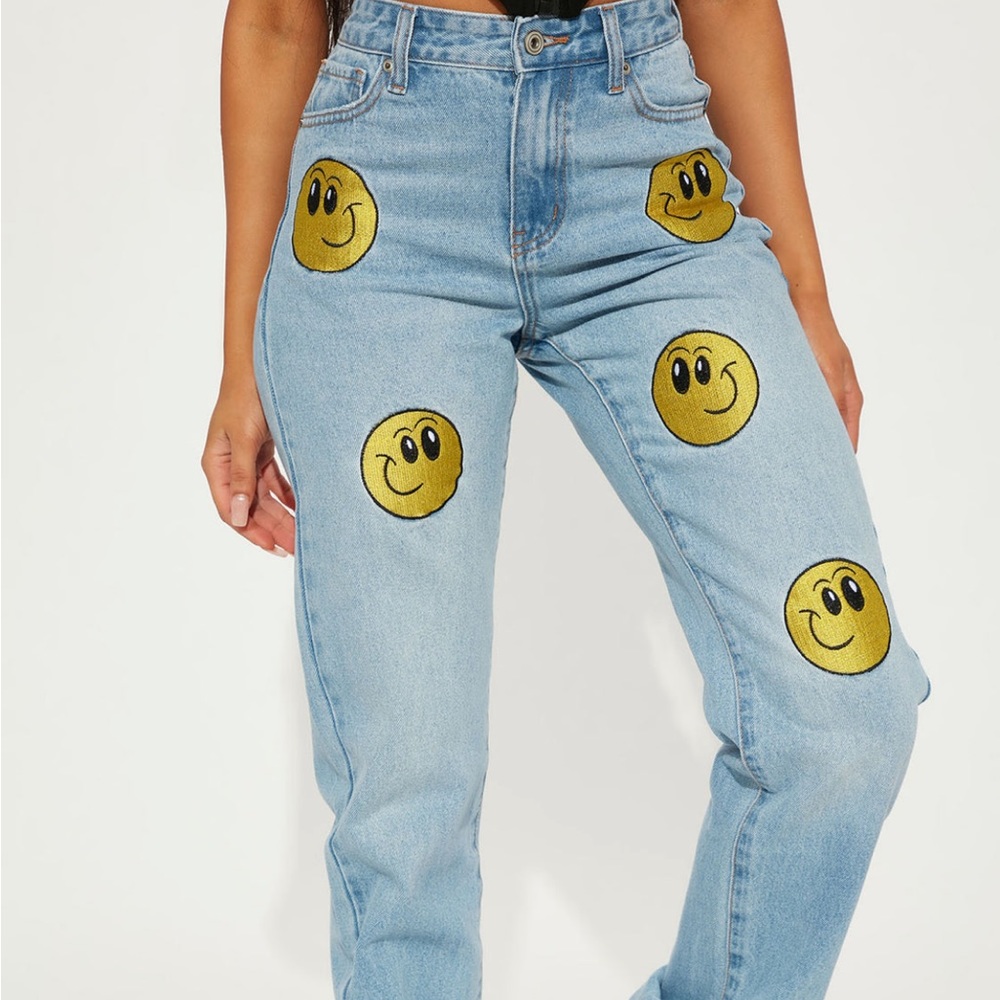 Just Smile Straight Leg Jeans